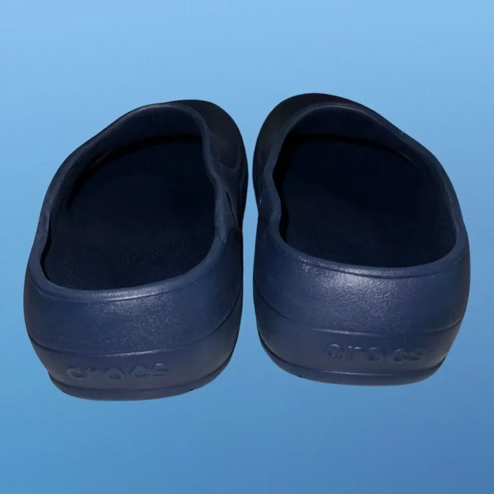 Unisex Crocs Medical Clog Navy No Strap Slip On Design Size M6 W8